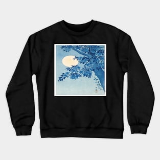 Blossoming Cherry on a Moonlit Night Crewneck Sweatshirt